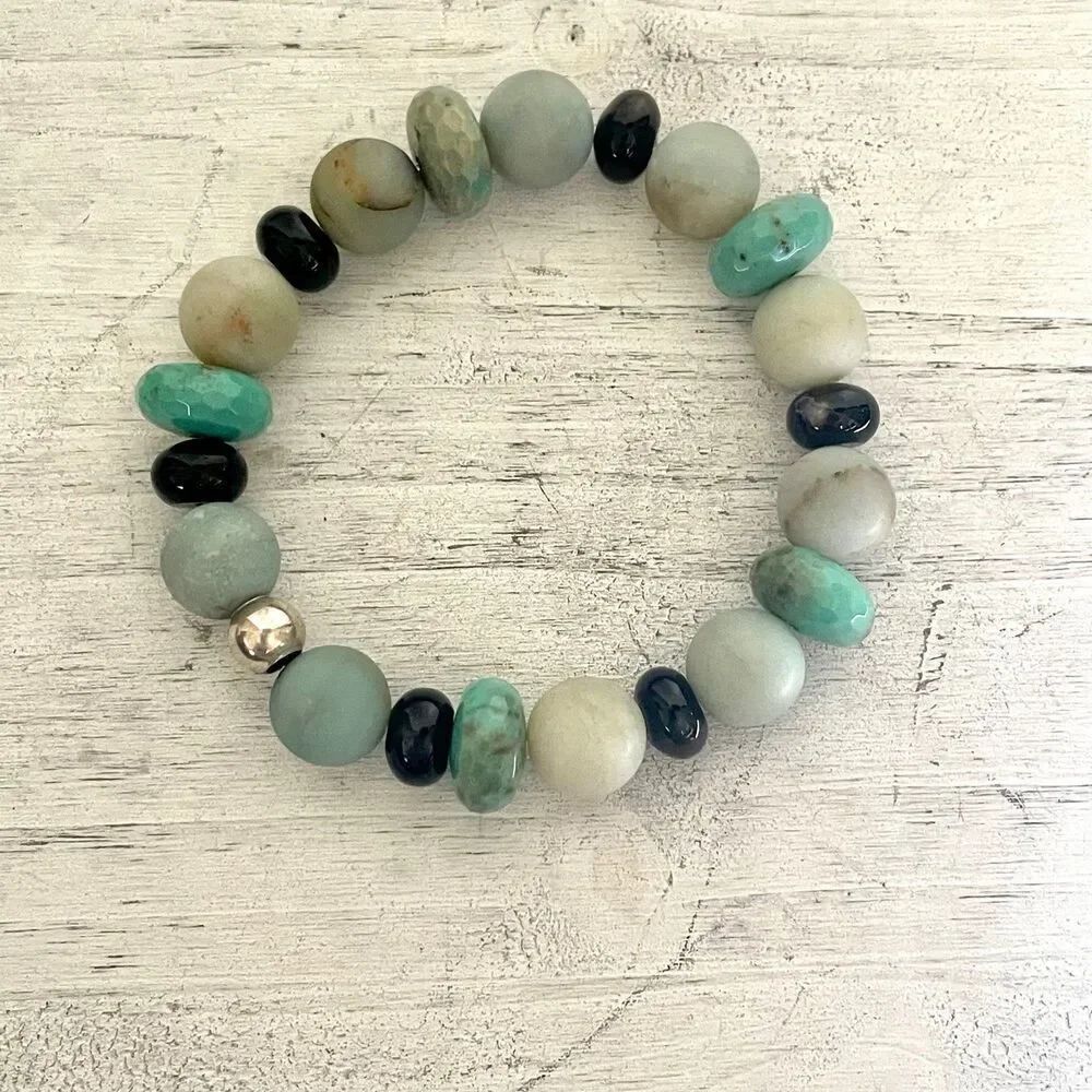 Natural stones stretchy bracelet